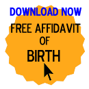 Free Affidavit of Birth Form