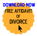 Free Affidavit of Divorce Form