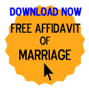 Free Affidavit of Marriage Form