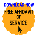 Free Affidavit of Service Form