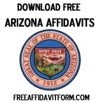 Free Arizona Affidavit Form