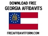Free Georgia Affidavit Form