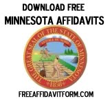 Free Minnesota Affidavit Form