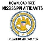 Free Mississippi Affidavit Form