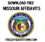 Free Missouri Affidavit Form