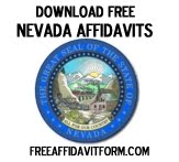Free Nevada Affidavit Form